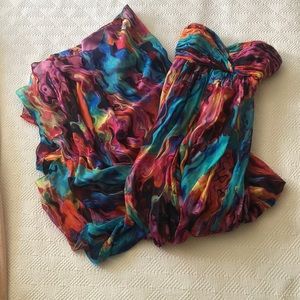 Multi color maxi dress